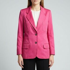 Escada Margaretha Ley Pink Blazer Jacket Size 40 = Medium Vintage 80s 90s